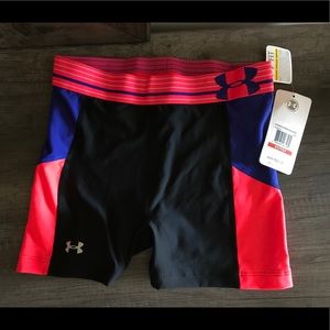 Under Armour Neon/Black Compression Shorts